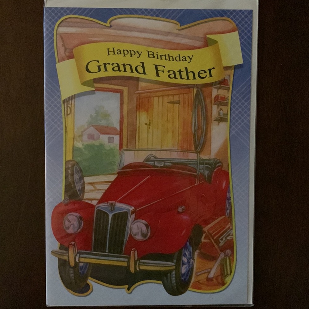 Happy birthday Grand Father. New